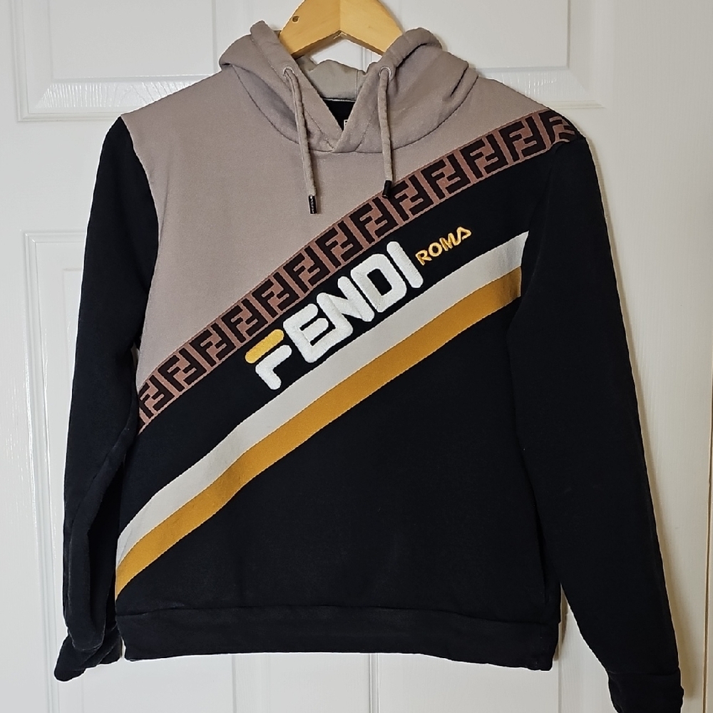 Authentic Fendi Mania Hoodie Sweatshirt